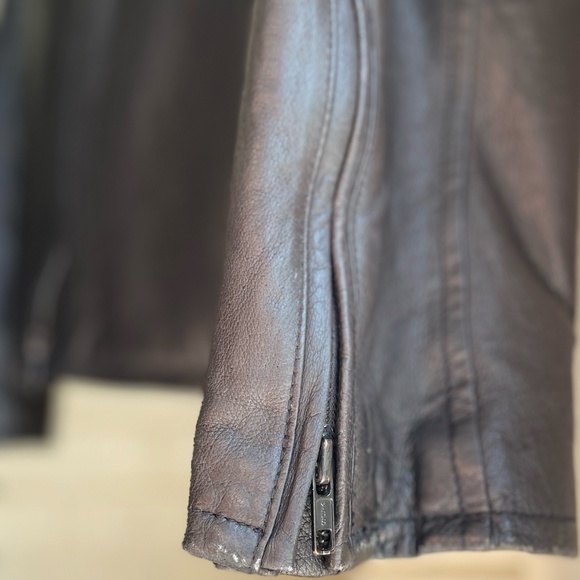 Black Rivet Black Genuine Leather Jacket | Size Extra Large - Picture 6 of 13